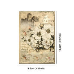 100 Sheets Vintage Scrapbook Paper DIY Craft Supplies for Students & Adults