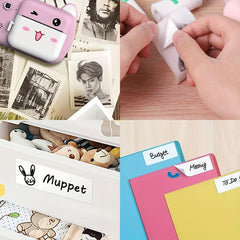 10 Pcs Mini Printer Self Adhesive Thermal Sticker Paper