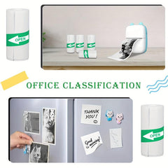 10 Pcs Mini Printer Self Adhesive Thermal Sticker Paper