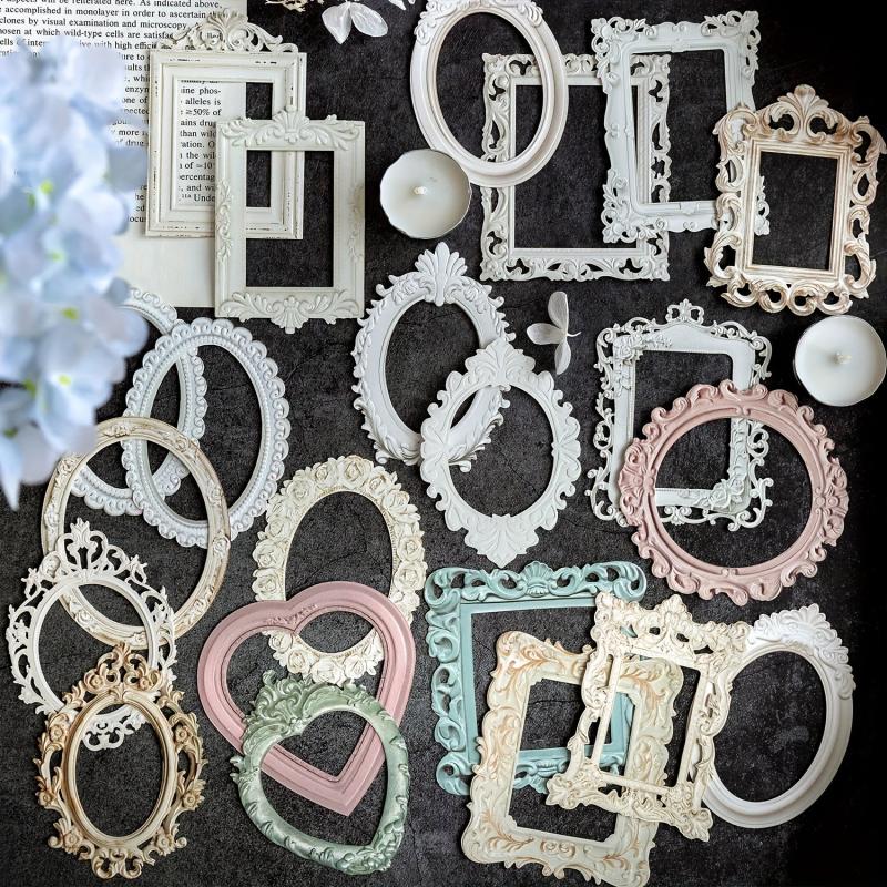 10pcs Hollow Relief Collage Romantic Encounter Vintage Stickers