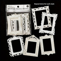 10pcs Hollow Relief Collage Romantic Encounter Vintage Stickers