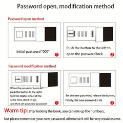 Password Lock A5 Notebook UV Lock Student Notebook Thick Office Stationery