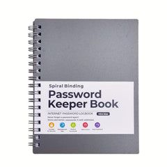 A6 Mini Spiral Password Book With Tabs