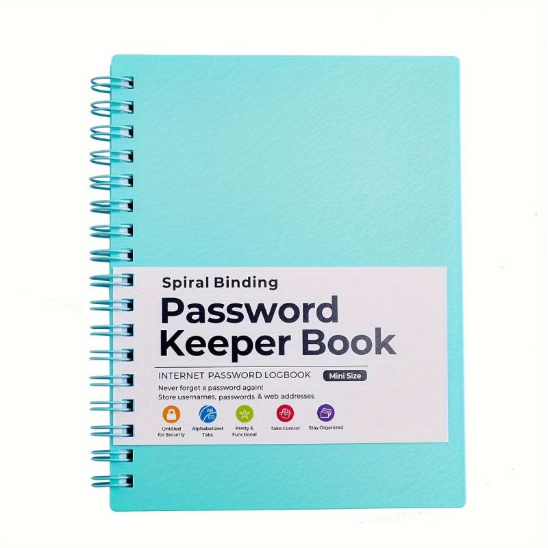 A6 Mini Spiral Password Book With Tabs