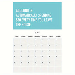 Calendario De Adulting Is Hard Inspirador