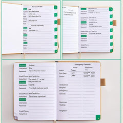 Password Book Alphabetical Tabs Internet Logbook