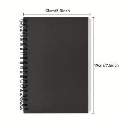 2 Pack Soft Cover Blank Spiral Notebooks 100 Pages 7.5x5.1 100GSM