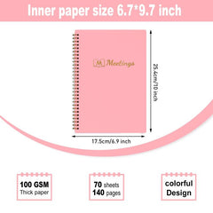 Meeting Notebook For Work Action Items Project Planner Notebook Note Taking