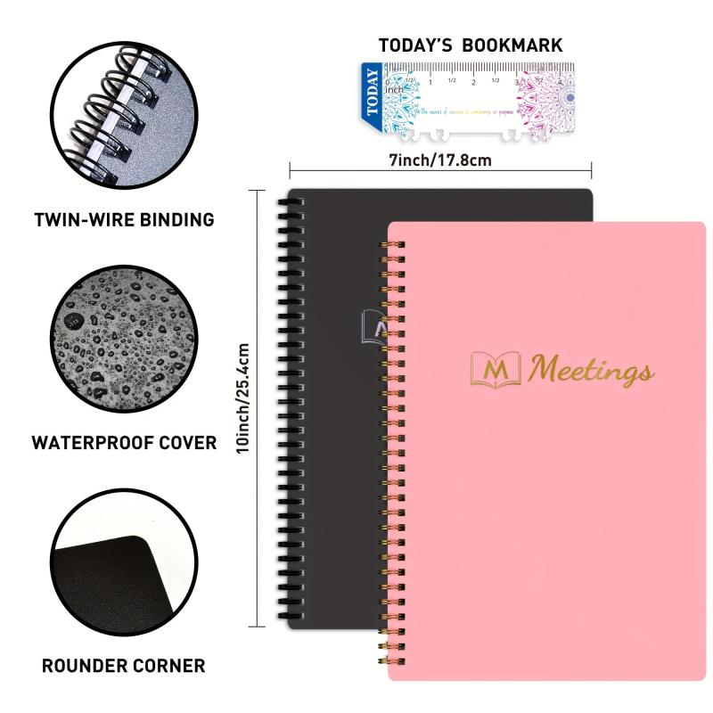 Meeting Notebook For Work Action Items Project Planner Notebook Note Taking
