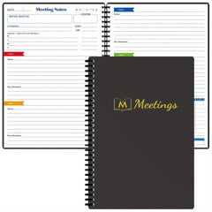 Meeting Notebook For Work Action Items Project Planner Notebook Note Taking