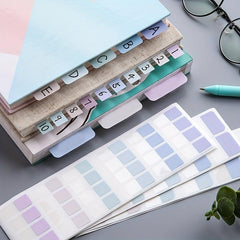 Fluorescent Sticky Stickers, Writable Paper, Stud