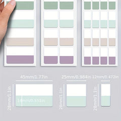 Fluorescent Sticky Stickers, Writable Paper, Stud