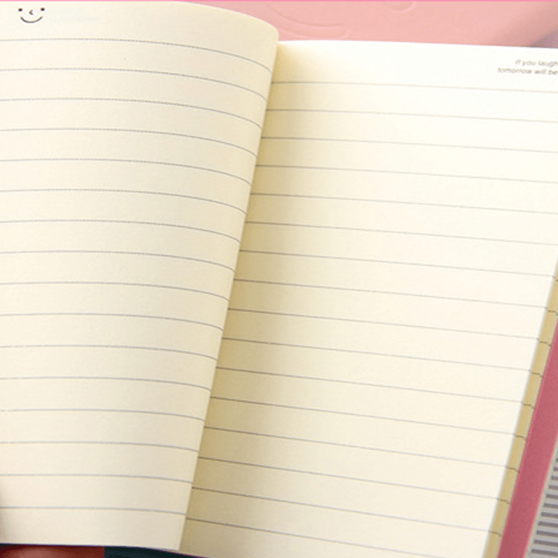 200 Sheets Brightly Colored Leather Notebook
