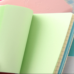 200 Sheets Brightly Colored Leather Notebook