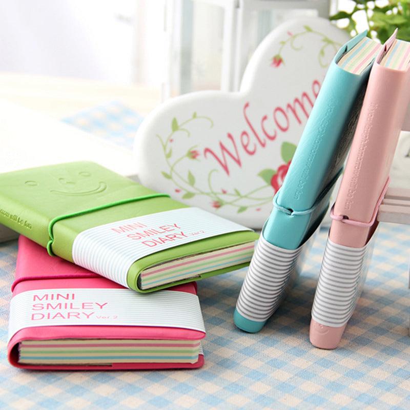 200 Sheets Brightly Colored Leather Notebook