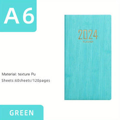 A6 Notebook 365 Days Portable Pocket Notepad Daily Weekly Agenda Planner