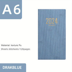 A6 Notebook 365 Days Portable Pocket Notepad Daily Weekly Agenda Planner