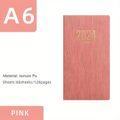 A6 Notebook 365 Days Portable Pocket Notepad Daily Weekly Agenda Planner