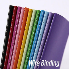 12 Solid Notebooks Rainbow Stitching Horizontal Line 30 Sheets