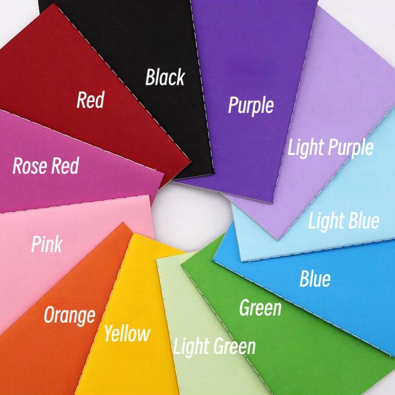 12 Solid Notebooks Rainbow Stitching Horizontal Line 30 Sheets