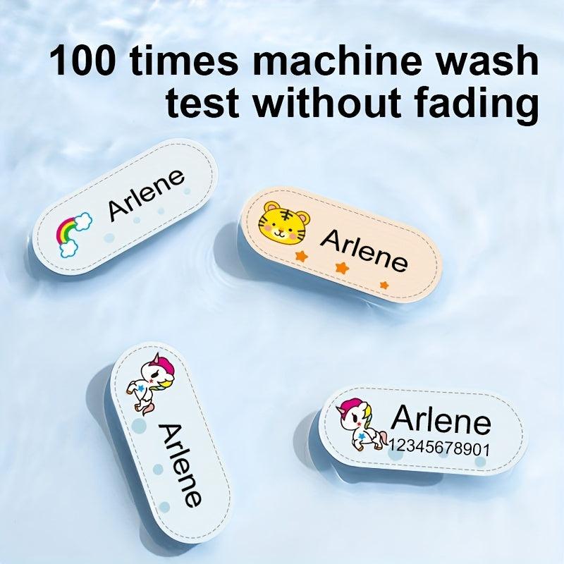 Custom Cotton Name Stickers - Washable Iron On Tag