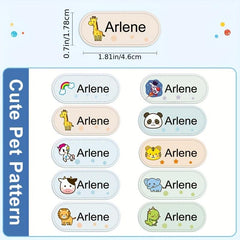 Custom Cotton Name Stickers - Washable Iron On Tag