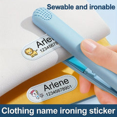 Custom Cotton Name Stickers - Washable Iron On Tag