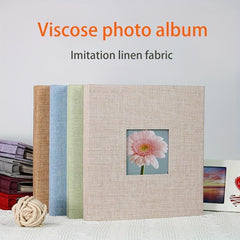 25 Linens Window Paste Type Photo Album 20 Inside Pages