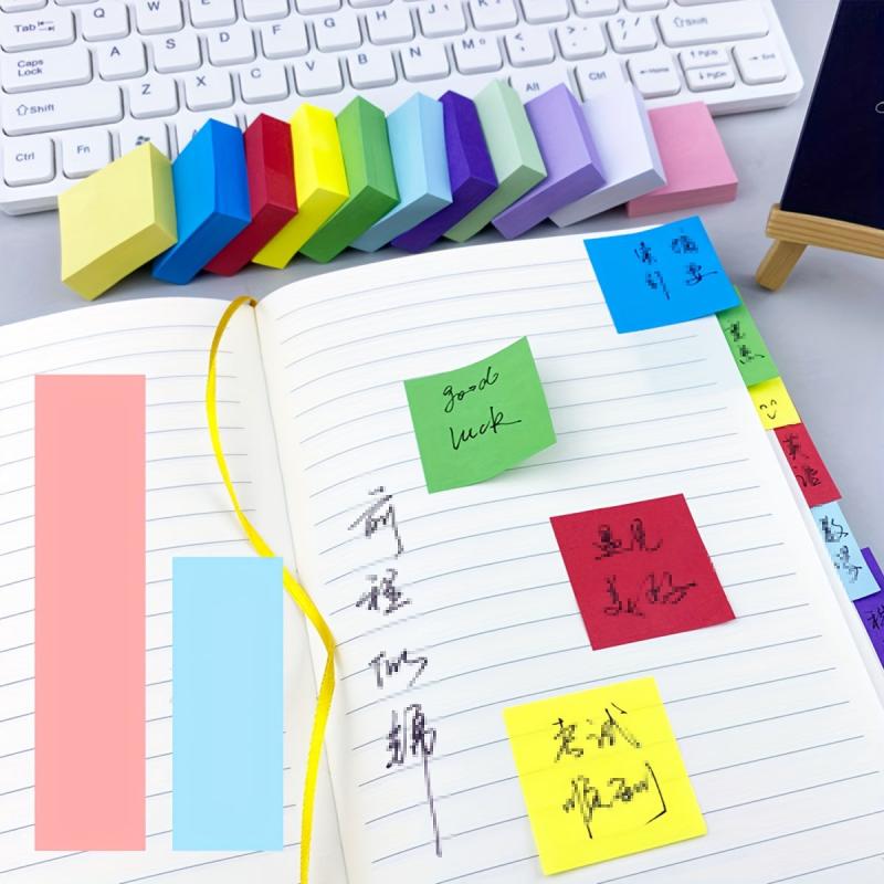 11pcs 3.81x3.81Cm Sticky Notes 1 Book 100 Sheets