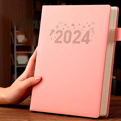 A4 Soft Faux Leather Year's Notebook 360 Sheets