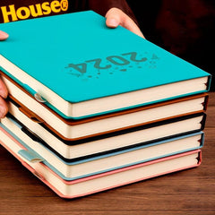 A4 Soft Faux Leather Year's Notebook 360 Sheets