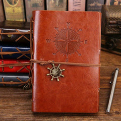 Vintage Pirate Belt Notebook 75 Sheets Brown Paper