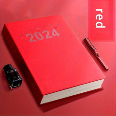 A4 Notebook 360 Thickened Notepad Business Faux Leather Surface