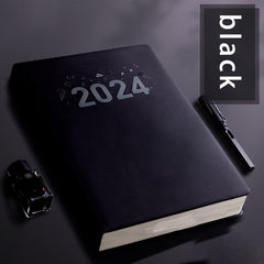 A4 Notebook 360 Thickened Notepad Business Faux Leather Surface