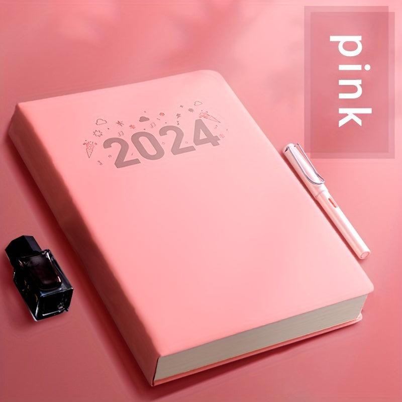A4 Notebook 360 Thickened Notepad Business Faux Leather Surface