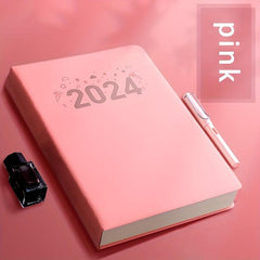 A4 Notebook 360 Thickened Notepad Business Faux Leather Surface