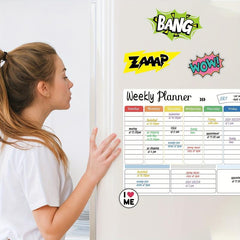 Uinkit Fridge Calendar Magnetic Dry Erase Calendar Weekly Planner 16.5x11.8