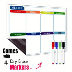 Uinkit Fridge Calendar Magnetic Dry Erase Calendar Weekly Planner 16.5x11.8