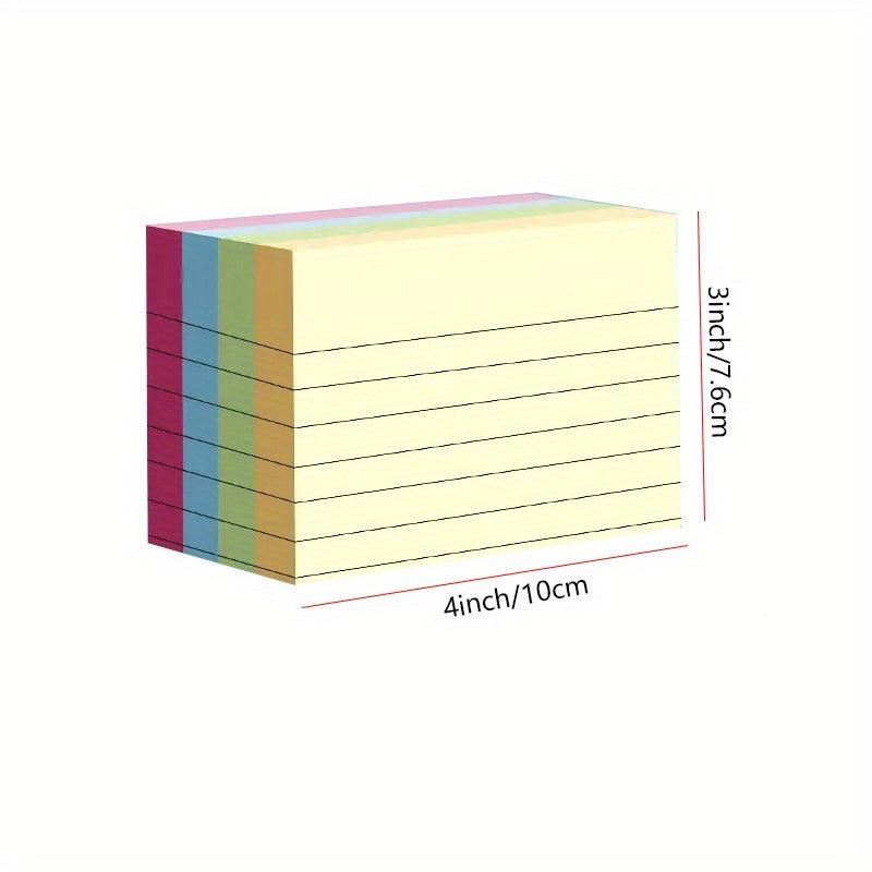 100 Colorful Sticky Notes with Lines