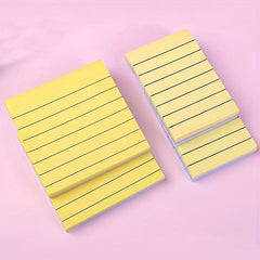 100 Colorful Sticky Notes with Lines