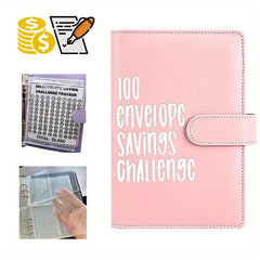 100 Envelopes Challenge Binder With 25 Inner Pages