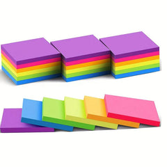 Fluorescent Sticky Notes Colorful Memo Pad Office Supplies