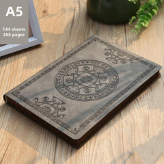 Retro A5 Notebook PU Leather Diary with Embossing - Perfect Gift