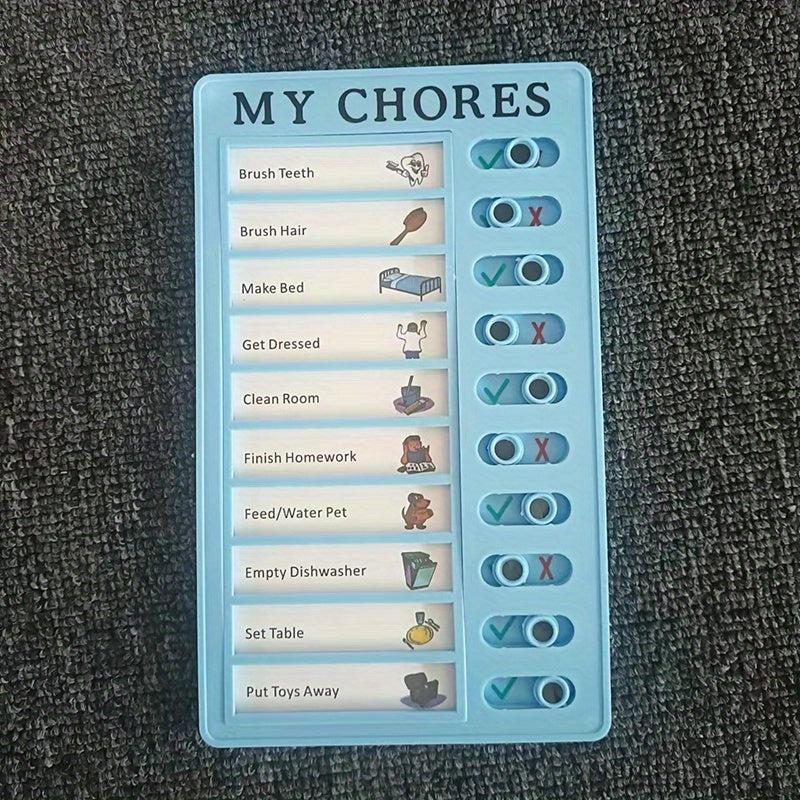 DIY Portable Sliding Routine Chart for Daily Schedules