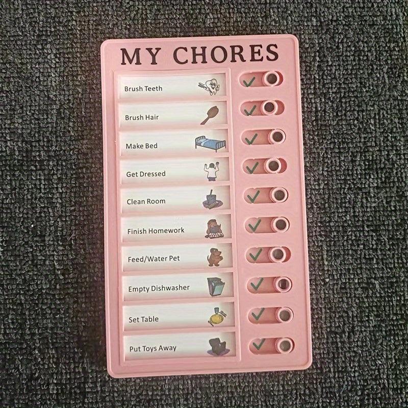 DIY Portable Sliding Routine Chart for Daily Schedules