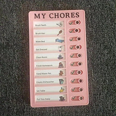 DIY Portable Sliding Routine Chart for Daily Schedules