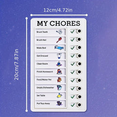 DIY Portable Sliding Routine Chart for Daily Schedules