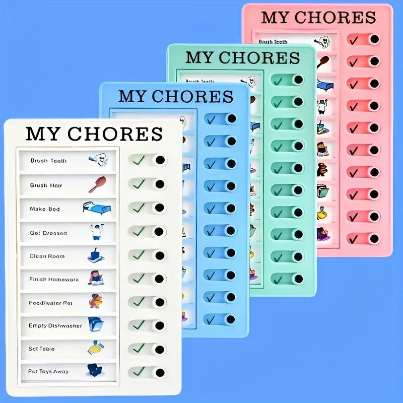 DIY Portable Sliding Routine Chart for Daily Schedules