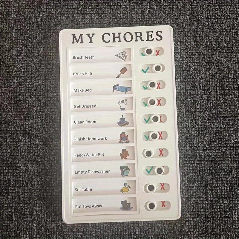 DIY Portable Sliding Routine Chart for Daily Schedules