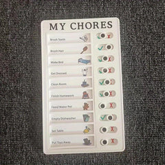 DIY Portable Sliding Routine Chart for Daily Schedules